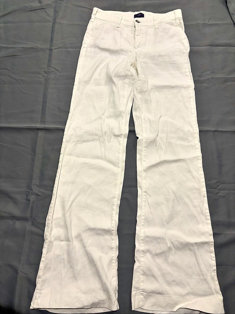 NYDJ Clair Trouser Wide Leg Trousers in White Size 2